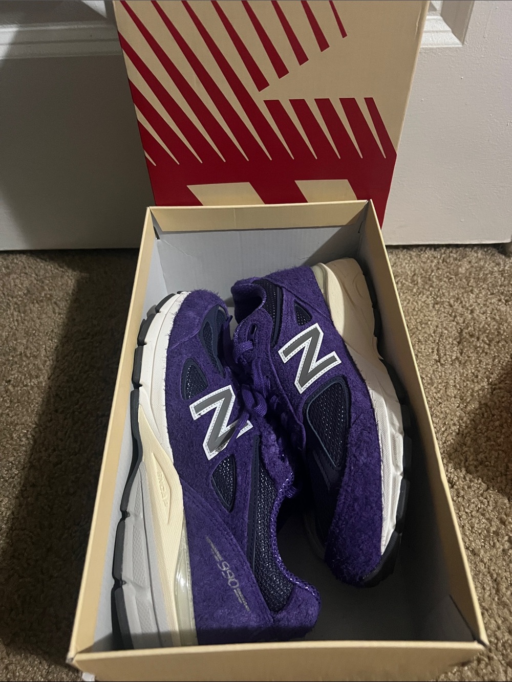 New Balance Women's Purple Suede Athletic Sneakers